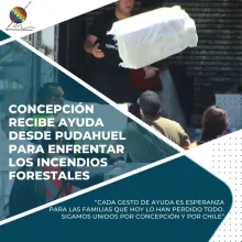 Ayuda desde pudahuel para enfrentar los incendios forestales