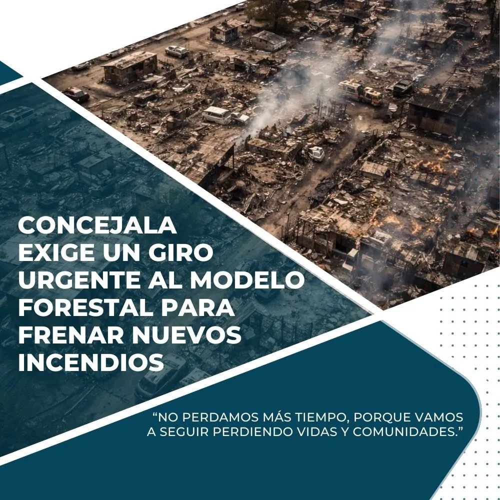 CONCEJALA EXIGE UN GIRO URGENTE AL MODELO FORESTAL PARA FRENAR NUEVOS INCENDIOS